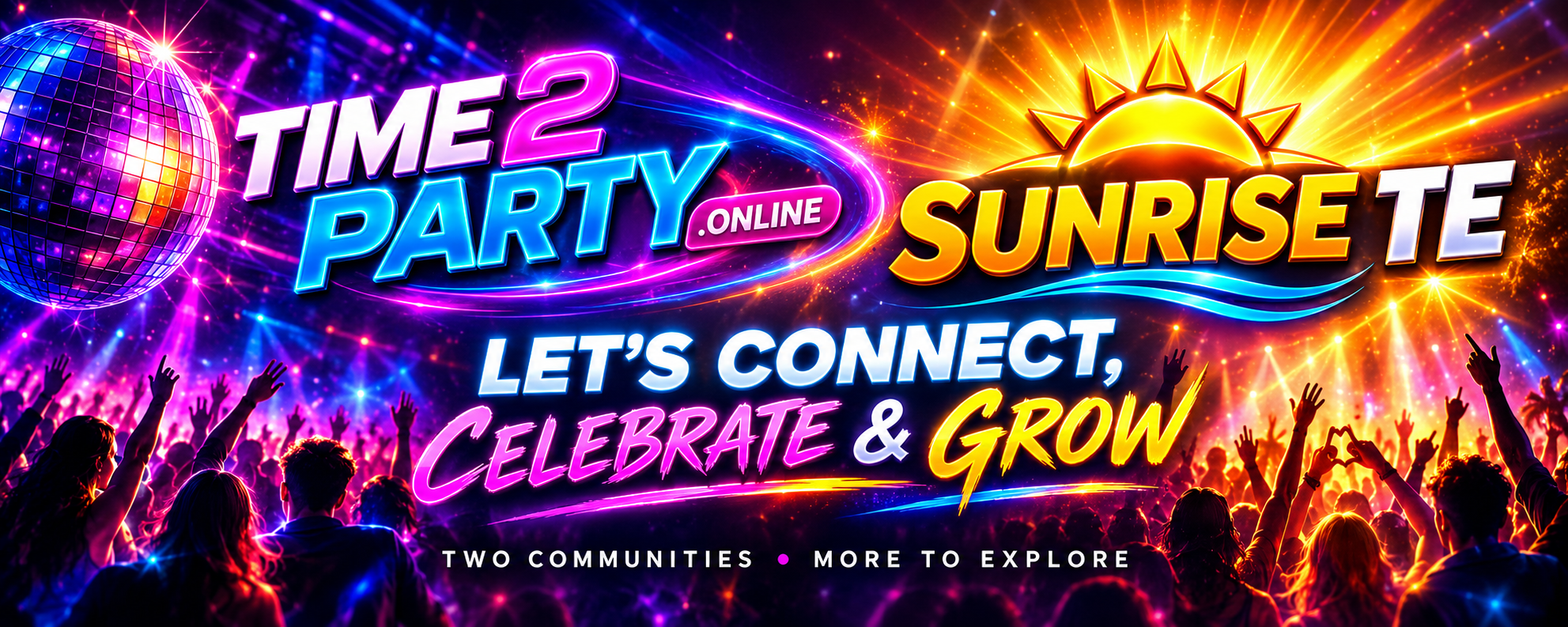 Time2Party.online and Sunrise TE together